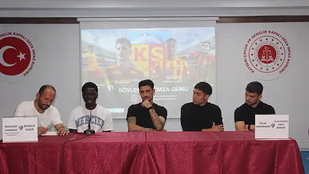 Kayserisporlu futbolculardan çocuk hükümlülere anlamlı ziyaret