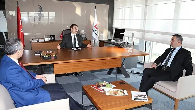 KAYSO'dan Rektör Sabuncuoğlu'na hayırlı olsun ziyareti