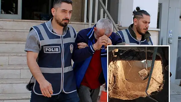 Kendi kazdığı kuyuda yakalandı