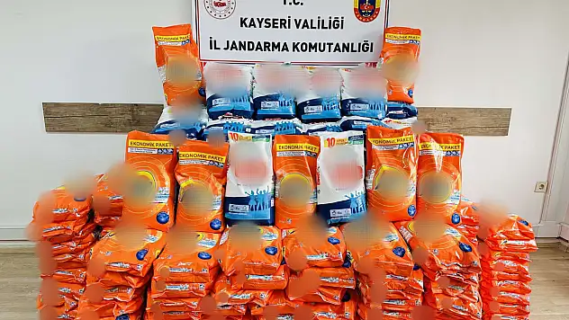 Kocasinan'da 2 ton sahte deterjan ele geçirildi