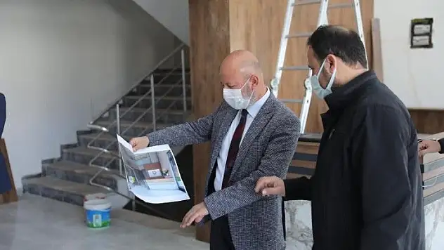 Kocasinan'da erkeklere özel yapılan tesisde sona gelindi