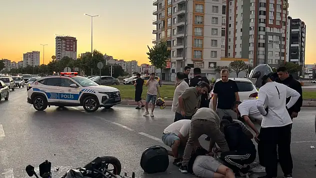 Kocasinan'da kaza: Yaralıya ilk müdahaleyi görevden dönen polis yaptı
