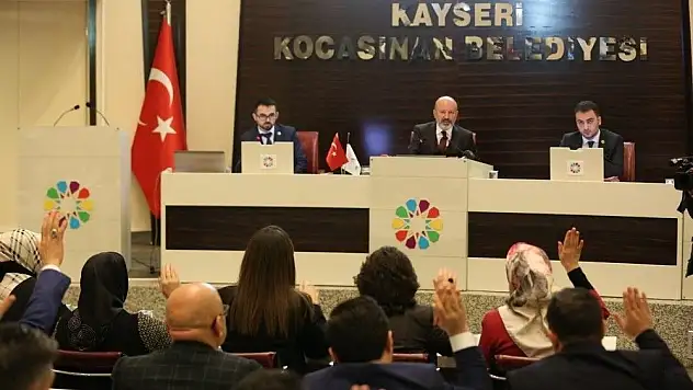 Kocasinan'da seçimden sonraki ilk meclis toplantısı yapıldı