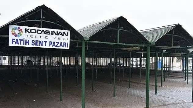 Kocasinan, Fatih Mahallesi'ndeki pazar yerini yeniledi