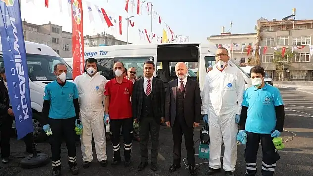 Kocasinanlı Belediyesi okul servislerini dezenfekte edecek
