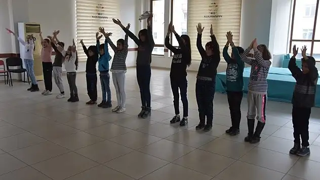 Kocasinanlı çocuklar yarıyıl tatilinde hem öğrendi hem eğlendi