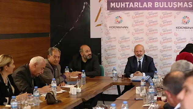 Başkan Çolakbayrakdar muhtarlar ile bir araya geldi...