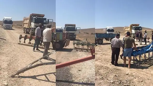 Köylü traktörlerle, pulluklarla yol kesti! İşte nedeni