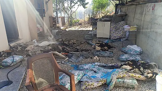 Kozan'daki yangında 8 ev yandı