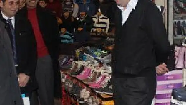 KTO BAŞKANI HİÇYILMAZ, KAPALI ÇARŞI'YI ZİYARET ETTİ 
