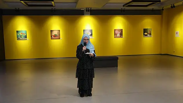 Kursiyerin kişisel resim sergisi açıldı!