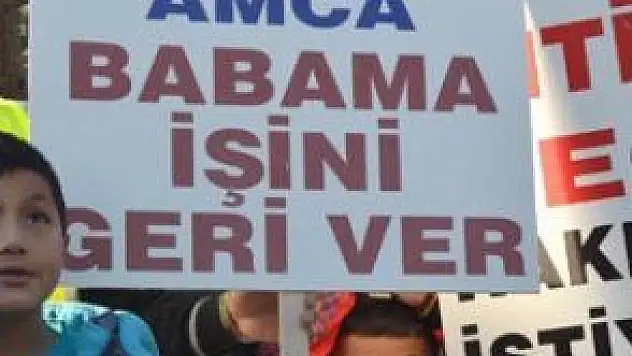 MADENCİLERDEN 'EKMEĞİMİZLE OYNAMAYIN' EYLEMİ