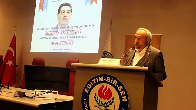 Mehmet Akif İnan, Eğitim Bir Sen'in kuruluşu'nun 27. Yıldönümünde anıldı