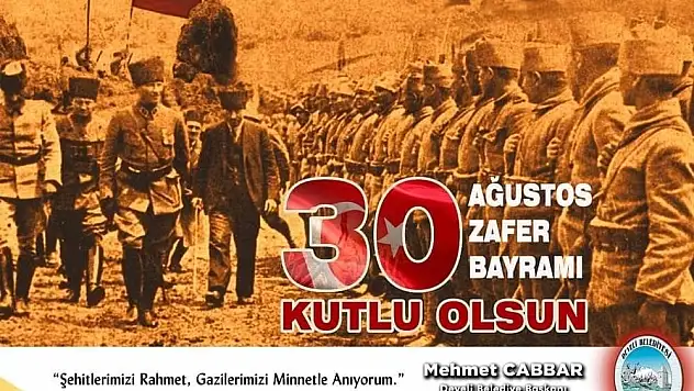Mehmet Cabbar'dan '30 Ağustos' mesajı