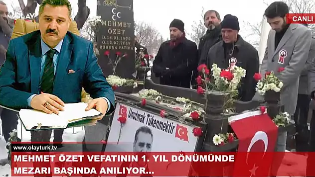 Mehmet Özet mezarı başında anıldı