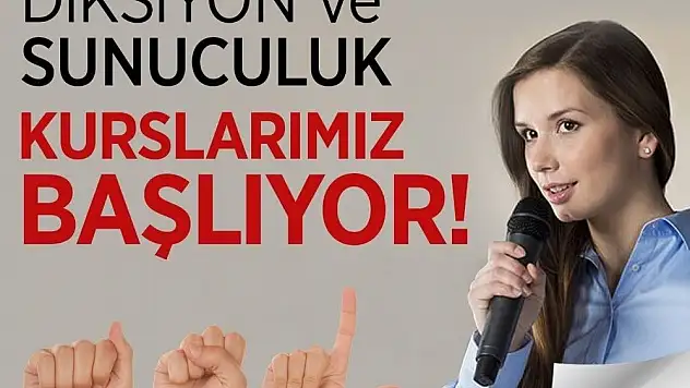 Melikgazi Belediyesi'nden Diksiyon, Spikerlik ve Sunuculuk Kursu