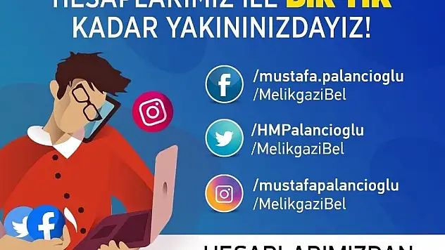 Melikgazi Belediyesi'nden sosyal medya kullanıcılarına davet
