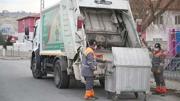 Melikgazi'de 1 günde 460 ton çöp toplanıyor