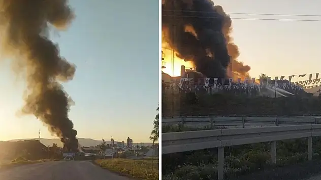 Melikgazi'de geceyi hareketlendiren yangın