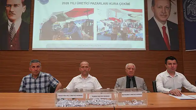 Melikgazi'de organik ürünler için kura çekildi