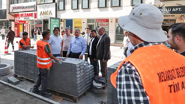 Melikgazi'de şehir merkezinde büyük dönüşüm! 2 bin 100 metrelik yenileme başladı