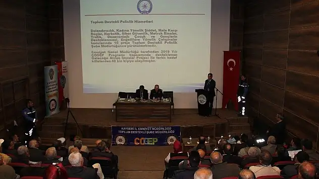 Melikgazi İlçesinde Sorumluluk Alan Huzur Toplantısı Düzenlendi