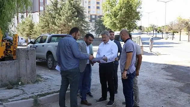 Melikgazi'de bulvar çalışması