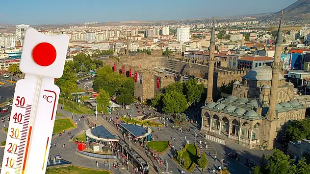 Meteoroloji açıkladı: Kayseri'de kavurucu sıcaklar başlıyor!