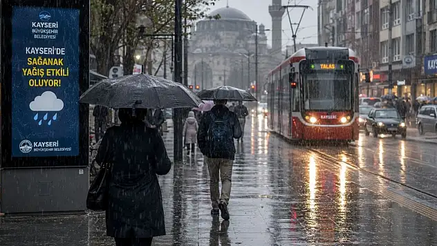 Meteoroloji'den Kayseri'ye yağış uyarısı: 4 gün boyunca sürecek!