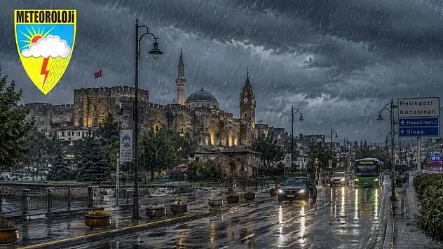 Meteoroloji yayımladı: Kayseri'ye sağanak geliyor!