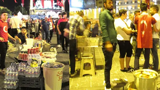 Meydan'da nöbeti ticarete döktüler