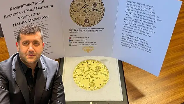MHP'li Vekil Kayseri'den giden ismi unutmadı! Madalyon gönderdi