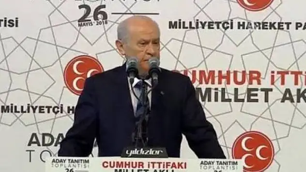 MHP lideri Bahçeli Kayseri ye geliyor 