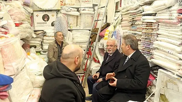 Palancıoğlu ve Mustafa Elitaş'tan esnaf ziyareti!