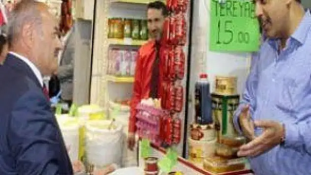 MİLLİ İTTİFAK ADAYLARI KAPALI ÇARŞI ESNAFINI GEZDİ