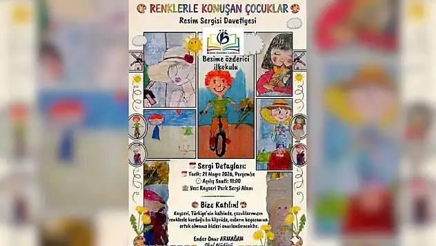Minik ellerin büyük hayalleri tuvalle buluştu