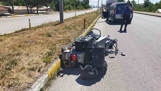 Motosikletin çarptığı yayadan acı haber