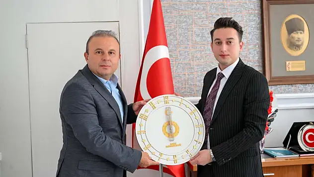 Müdür'den, Kaymakam'a ziyaret