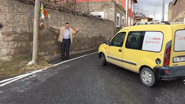 Muhtardan trafik aynası isyanı