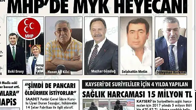 MHP'de, MYK'ya Kayseri'den sürpriz aday...