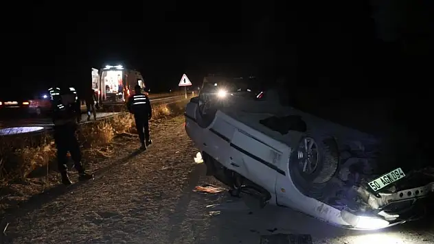 Nevşehir'de kaza! Otomobil takla attı: 5 yaralı