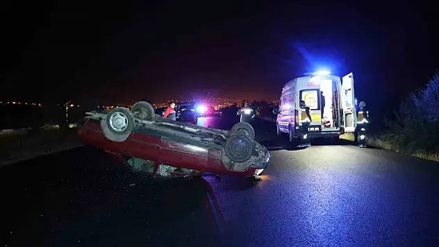 Nevşehir'de otomobil takla attı! 1 ölü