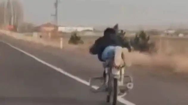 Nevşehir'de motosikletli sürücü trafikte dehşet saçtı