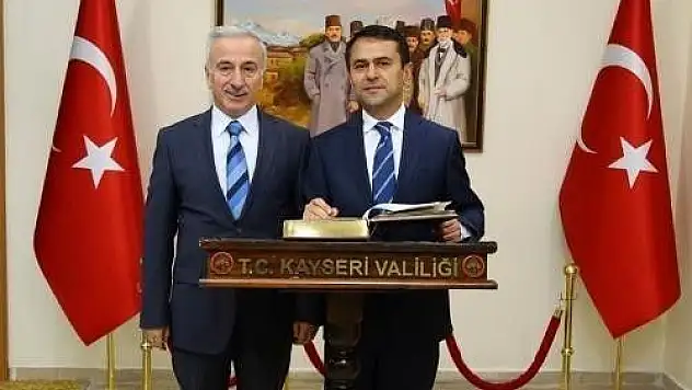 Nevşehir Valisi Aktaş, Kayseri Valisi Süleyman Kamçı'yı ziyaret etti