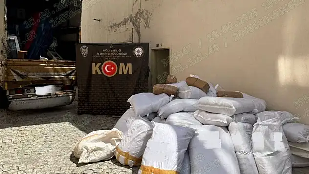 Niğde'de bin 600 kilo yakalandı