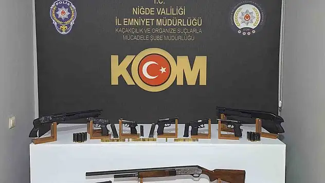 Ruhsatsız silah operasyonu: 16 gözaltı
