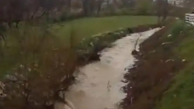 O ilçede olası bir taşkın bakın nasıl önlendi!