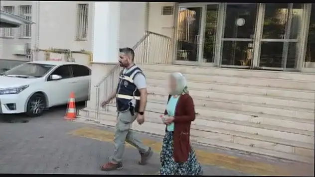 O kadın yakalandı