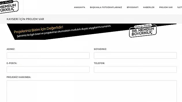 O Proje Örnek Gösterildi