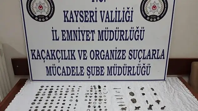 Operasyonda 165 parça tarihi eser ele geçirildi